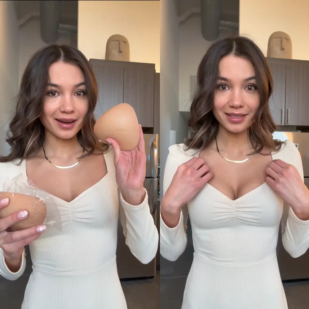 SNOWY Invisible Sticky Bra Inserts – Reusable Adhesive Breast Pads for Natural Lift, Enhanced Volume & All-Day Comfort