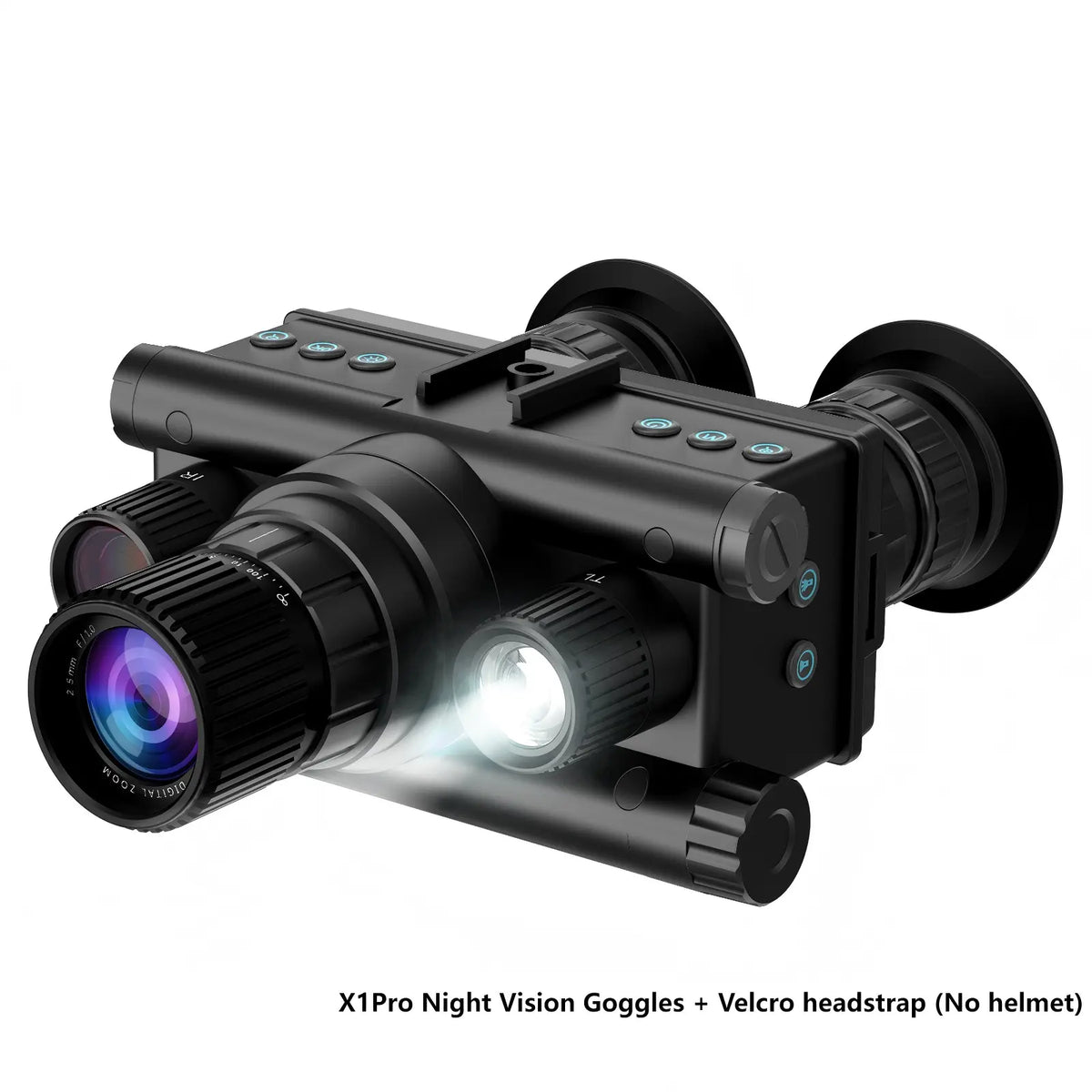 CIGMAN 4K Infrared Night Vision Goggles – Digital NV Binoculars with 8X Zoom, f/1.0 Aperture, Rechargeable Battery, Memory Card & Head Mount for Outdoor Adventures